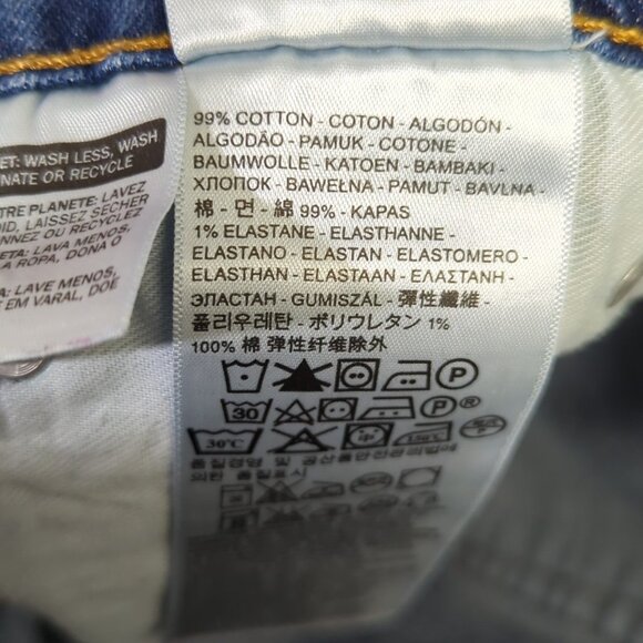 Levi's Jeans Men's 33x30 Fits 32x26 Blue 511 Slim Fit Tapered Leg Denim - Picture 10 of 12